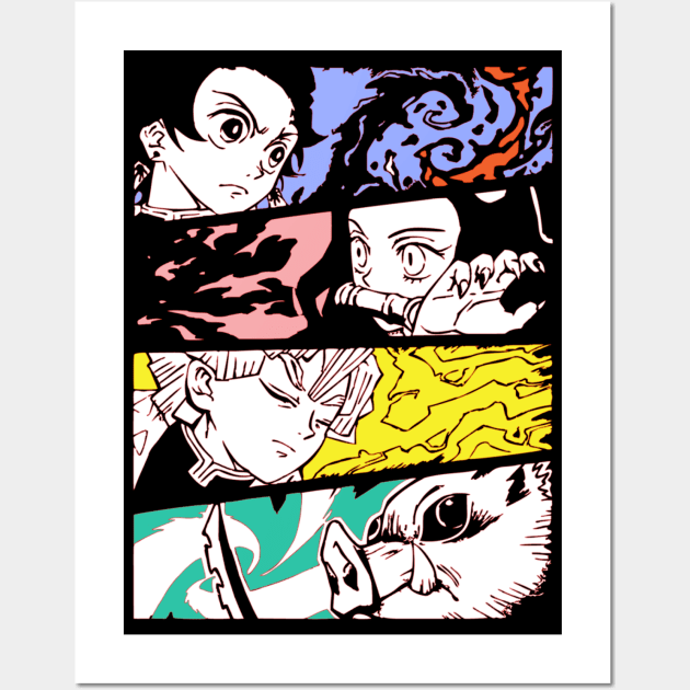 Demon Slayers Kimetsu no Yaiba Wall Art by OtakuPapercraft